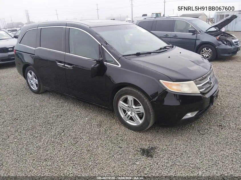HONDA ODYSSEY 2011, VIN 5FNRL5H91BB067600