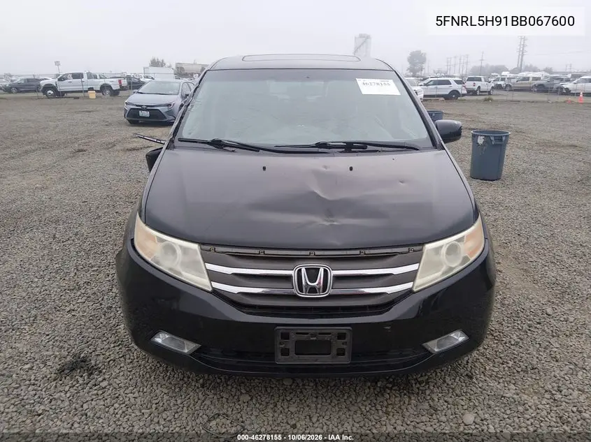 2011 HONDA ODYSSEY VIN 5FNRL5H91BB067600 — фото 13