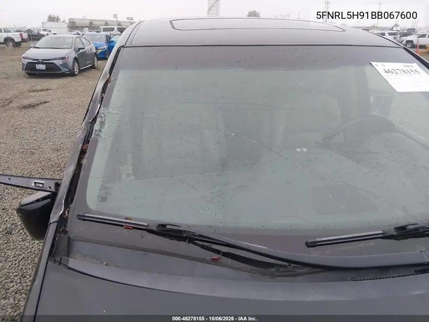 2011 HONDA ODYSSEY VIN 5FNRL5H91BB067600 — фото 20