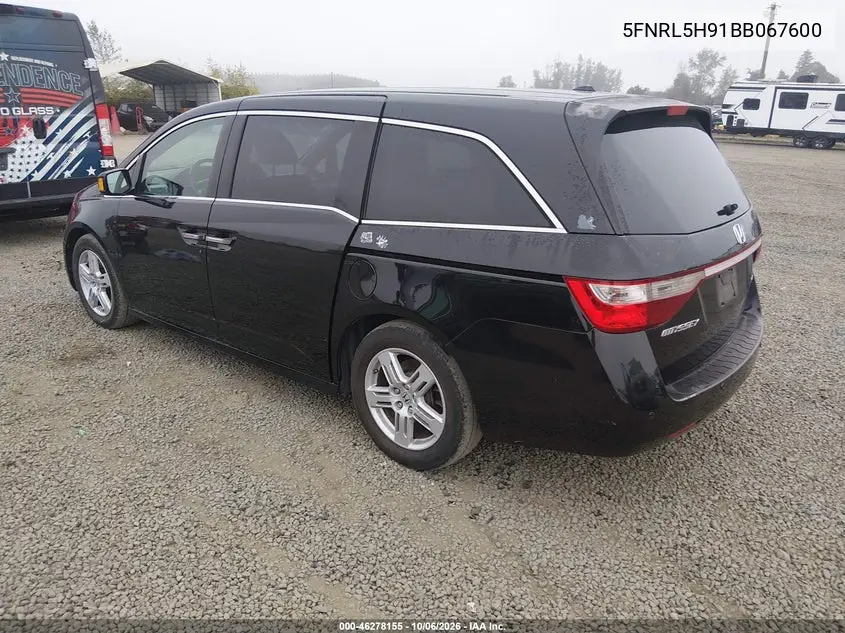 2011 HONDA ODYSSEY VIN 5FNRL5H91BB067600 — фото 3