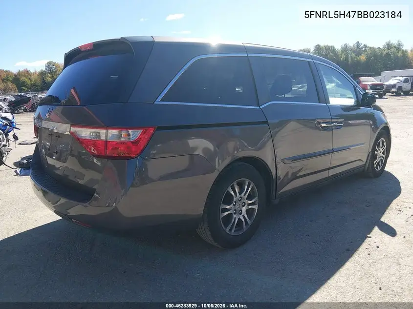 2011 HONDA ODYSSEY VIN 5FNRL5H47BB023184 — фото 4