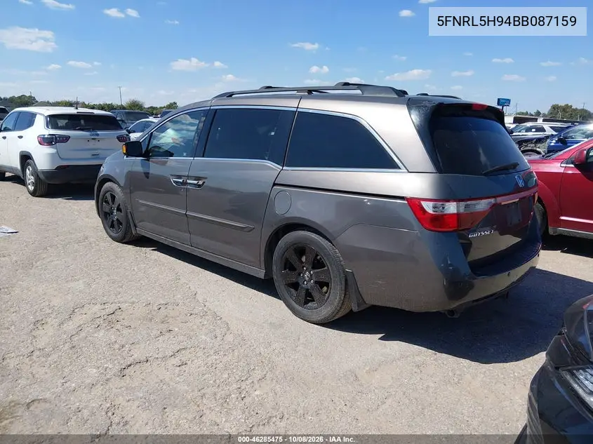 2011 HONDA ODYSSEY VIN 5FNRL5H94BB087159 — фото 3