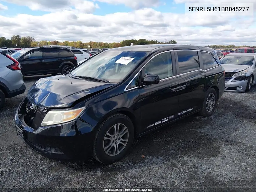 2011 HONDA ODYSSEY VIN 5FNRL5H61BB045277 — фото 2