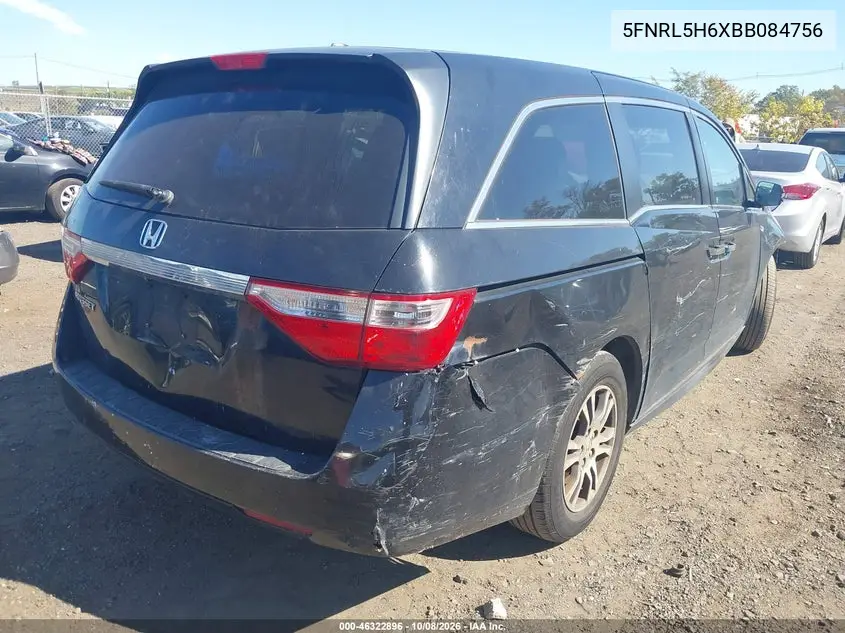 2011 HONDA ODYSSEY VIN 5FNRL5H6XBB084756 — фото 4