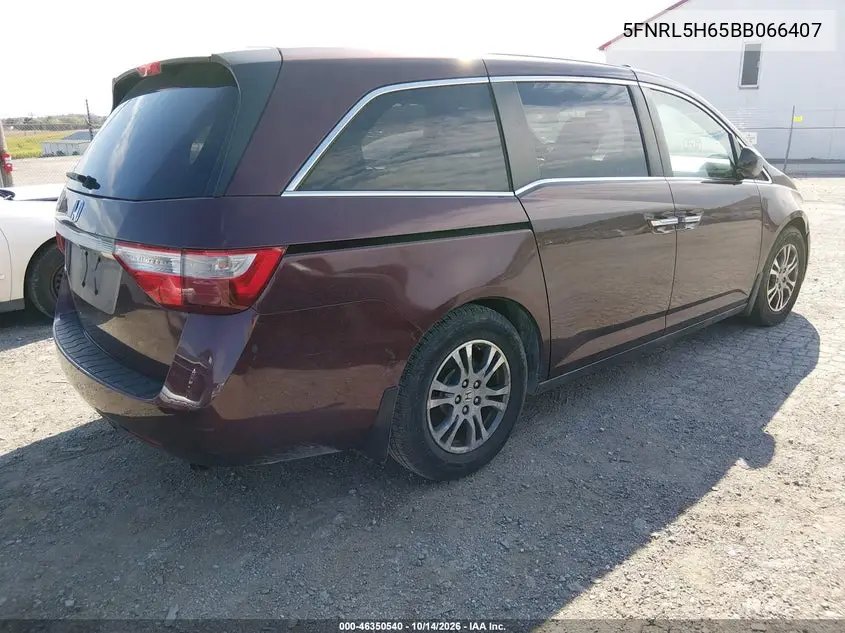 2011 HONDA ODYSSEY VIN 5FNRL5H65BB066407 — фото 4
