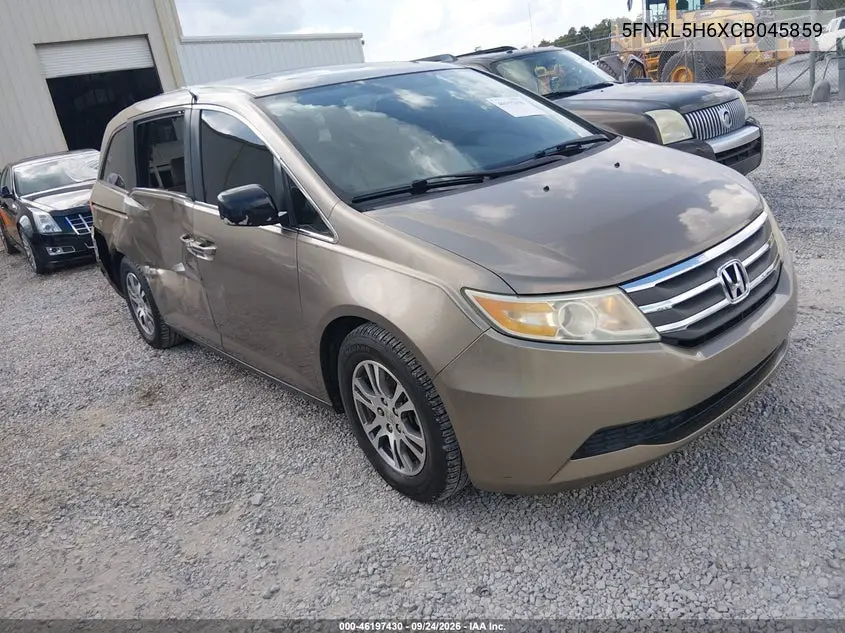 HONDA ODYSSEY 2012, VIN 5FNRL5H6XCB045859