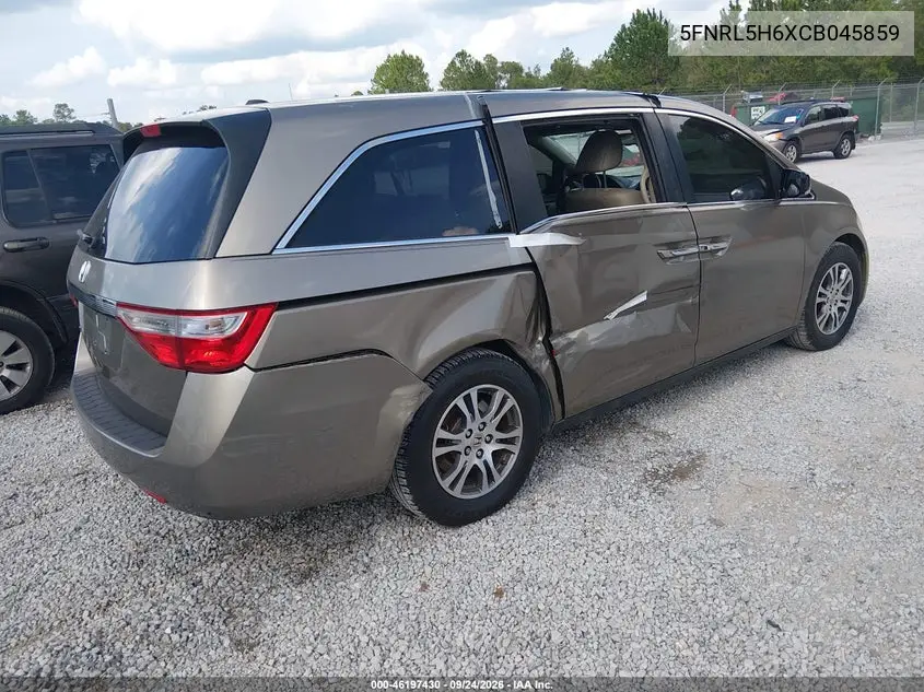 2012 HONDA ODYSSEY VIN 5FNRL5H6XCB045859 — фото 4