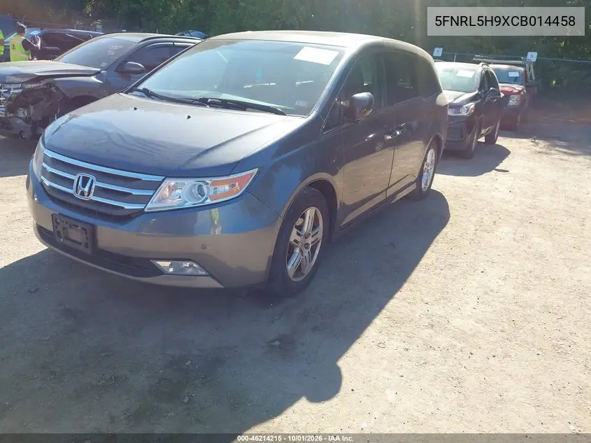 2012 HONDA ODYSSEY VIN 5FNRL5H9XCB014458 — фото 2