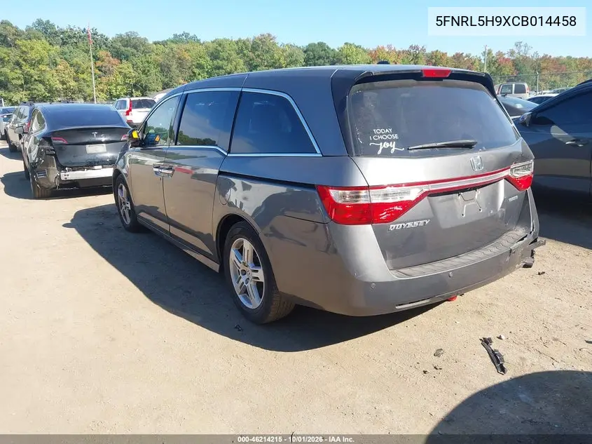 2012 HONDA ODYSSEY VIN 5FNRL5H9XCB014458 — фото 3