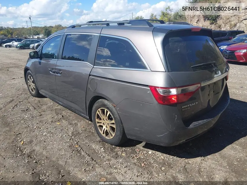 2012 HONDA ODYSSEY VIN 5FNRL5H61CB026441 — фото 3