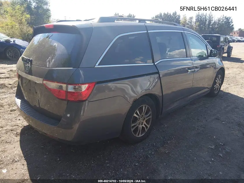 2012 HONDA ODYSSEY VIN 5FNRL5H61CB026441 — фото 4