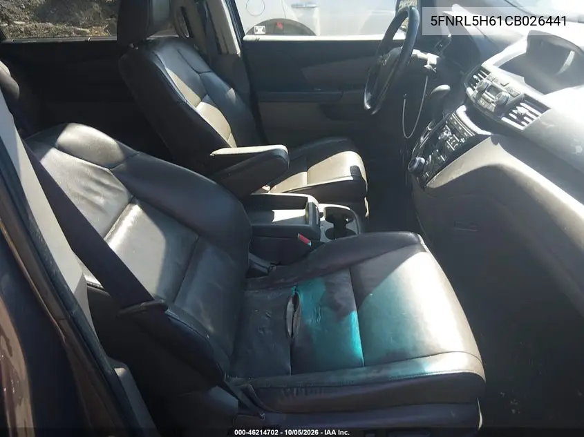 2012 HONDA ODYSSEY VIN 5FNRL5H61CB026441 — фото 5