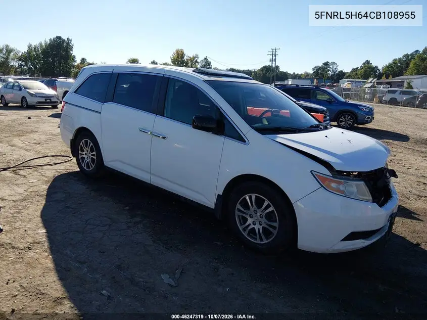 HONDA ODYSSEY 2012, VIN 5FNRL5H64CB108955