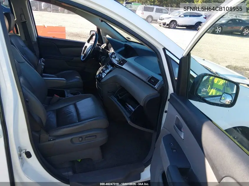 2012 HONDA ODYSSEY VIN 5FNRL5H64CB108955 — фото 5