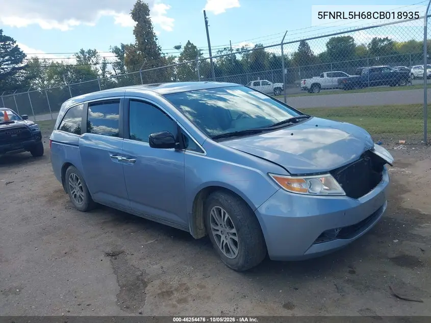 HONDA ODYSSEY 2012, VIN 5FNRL5H68CB018935