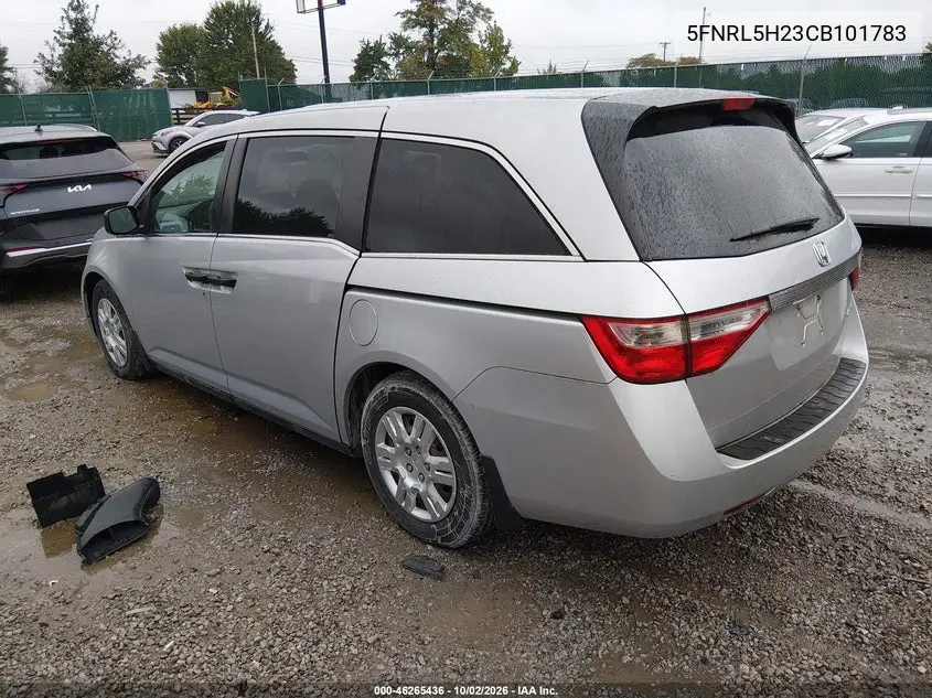 2012 HONDA ODYSSEY VIN 5FNRL5H23CB101783 — фото 3