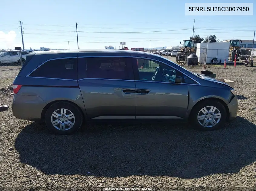 2012 HONDA ODYSSEY VIN 5FNRL5H28CB007950 — фото 14