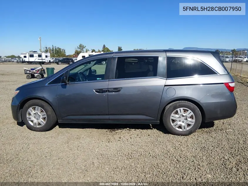 2012 HONDA ODYSSEY VIN 5FNRL5H28CB007950 — фото 15