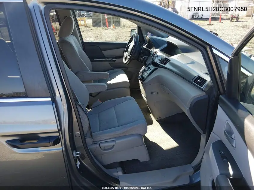 2012 HONDA ODYSSEY VIN 5FNRL5H28CB007950 — фото 5