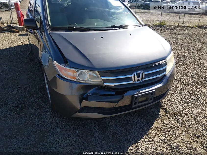 2012 HONDA ODYSSEY VIN 5FNRL5H28CB007950 — фото 6