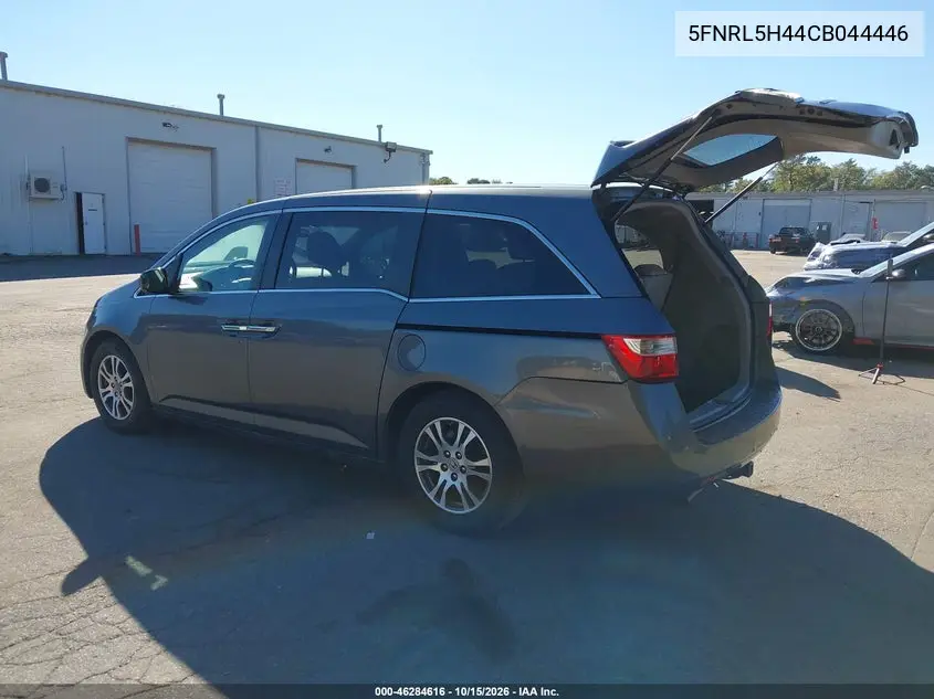 2012 HONDA ODYSSEY VIN 5FNRL5H44CB044446 — фото 3