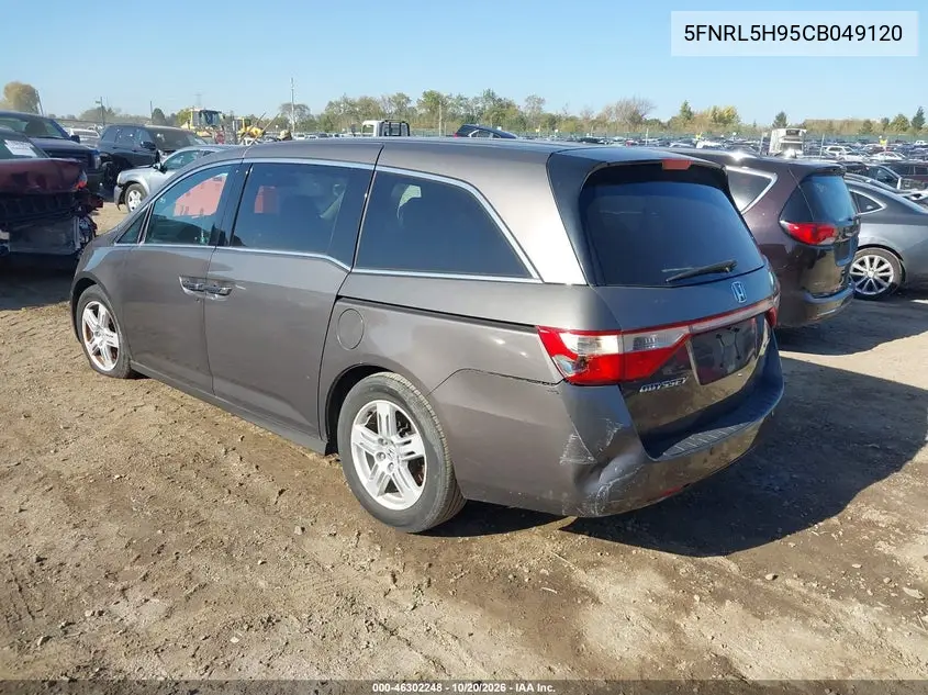 2012 HONDA ODYSSEY VIN 5FNRL5H95CB049120 — фото 3