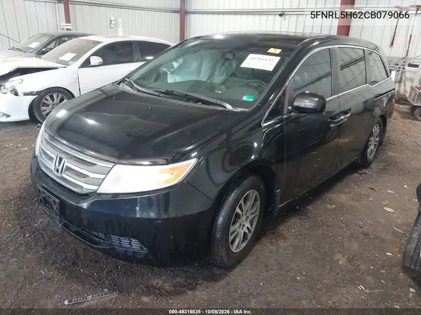 2012 HONDA ODYSSEY VIN 5FNRL5H62CB079066 — фото 2
