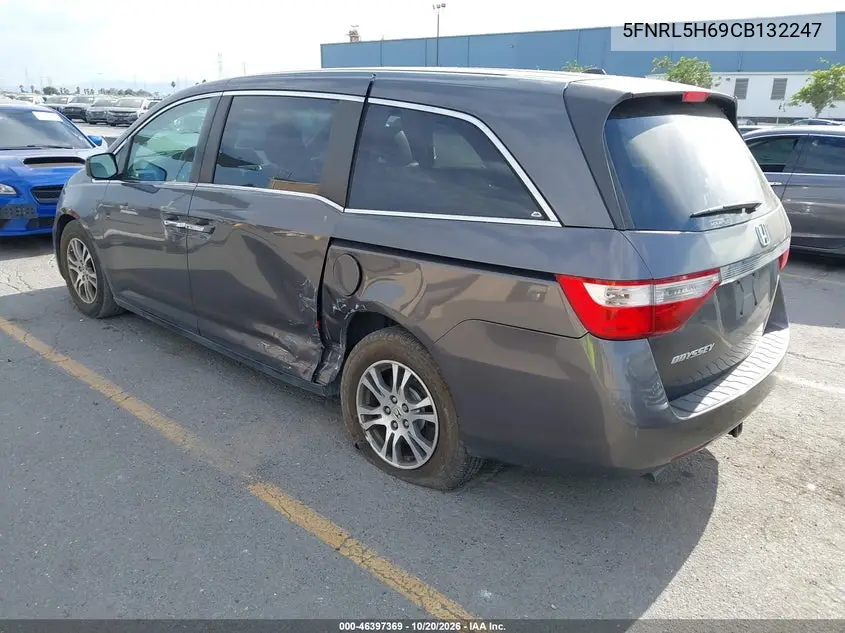 2012 HONDA ODYSSEY VIN 5FNRL5H69CB132247 — фото 3