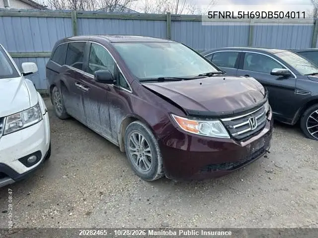 HONDA ODYSSEY 2013, VIN 5FNRL5H69DB504011