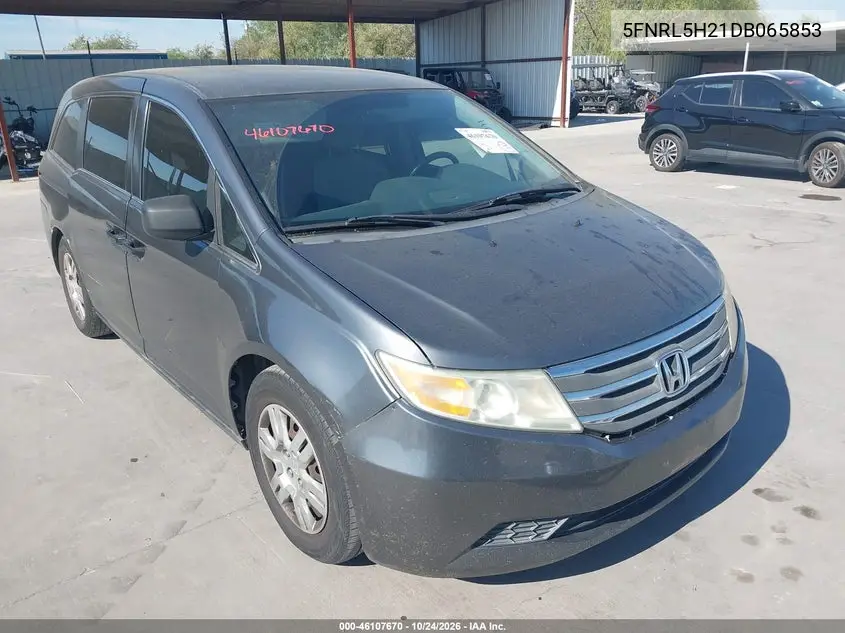 HONDA ODYSSEY 2013, VIN 5FNRL5H21DB065853