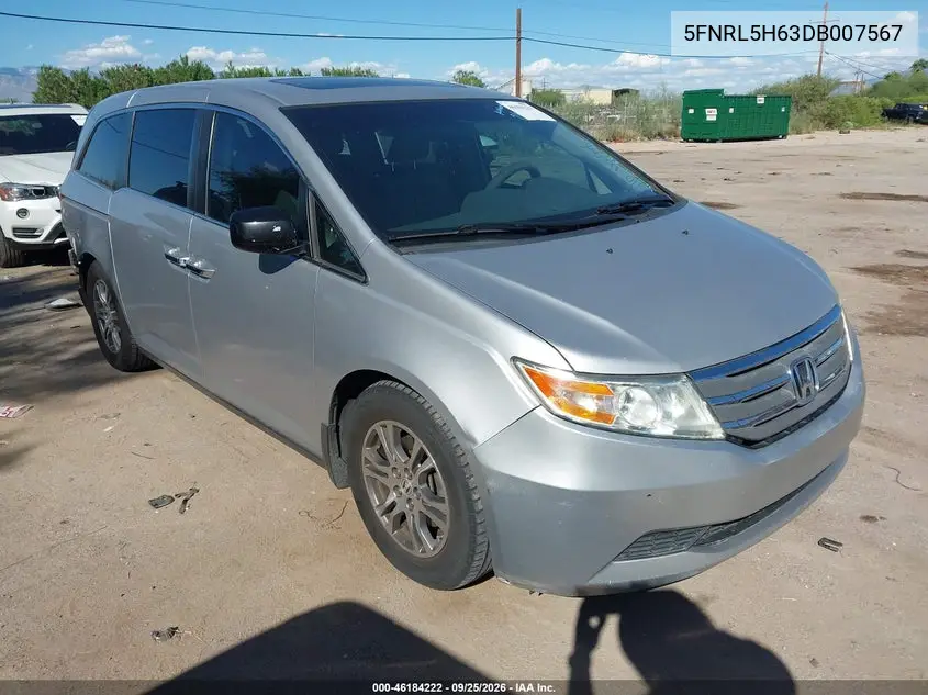 HONDA ODYSSEY 2013, VIN 5FNRL5H63DB007567