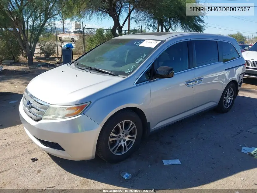 2013 HONDA ODYSSEY VIN 5FNRL5H63DB007567 — фото 2