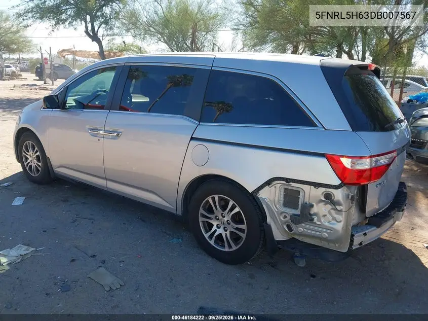 2013 HONDA ODYSSEY VIN 5FNRL5H63DB007567 — фото 3