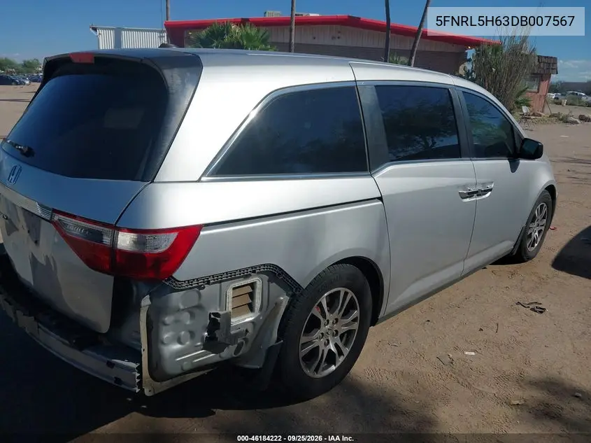 2013 HONDA ODYSSEY VIN 5FNRL5H63DB007567 — фото 4