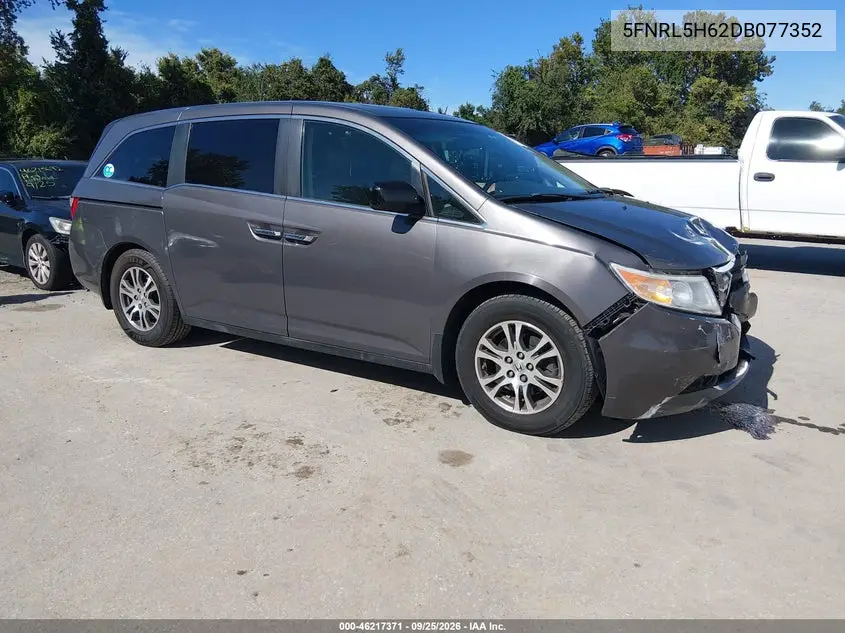 HONDA ODYSSEY 2013, VIN 5FNRL5H62DB077352