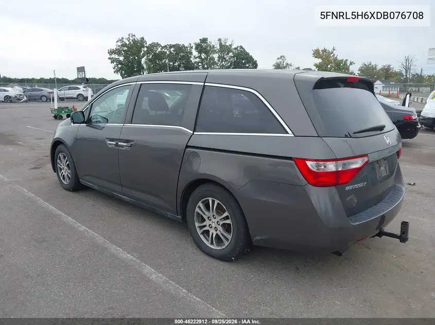 2013 HONDA ODYSSEY VIN 5FNRL5H6XDB076708 — фото 3