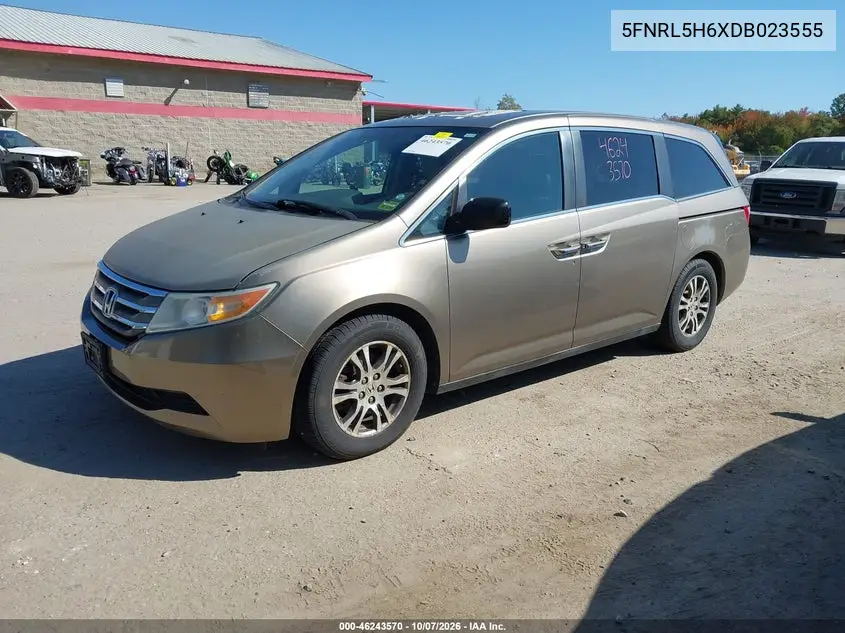 2013 HONDA ODYSSEY VIN 5FNRL5H6XDB023555 — фото 2