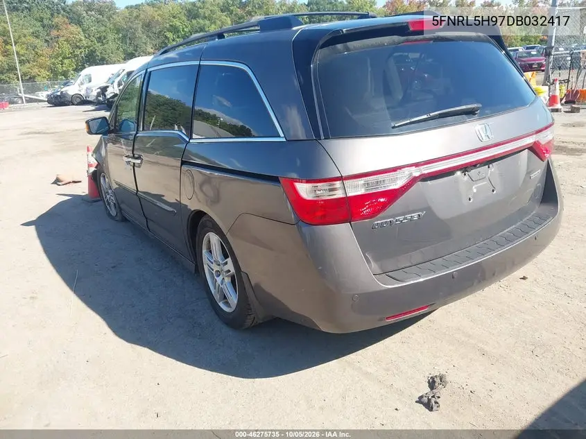2013 HONDA ODYSSEY VIN 5FNRL5H97DB032417 — фото 3