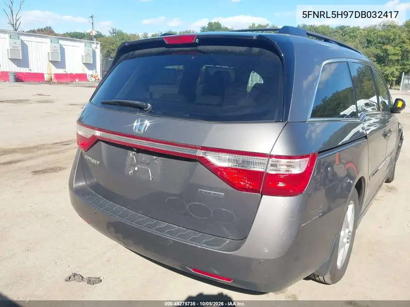2013 HONDA ODYSSEY VIN 5FNRL5H97DB032417 — фото 4