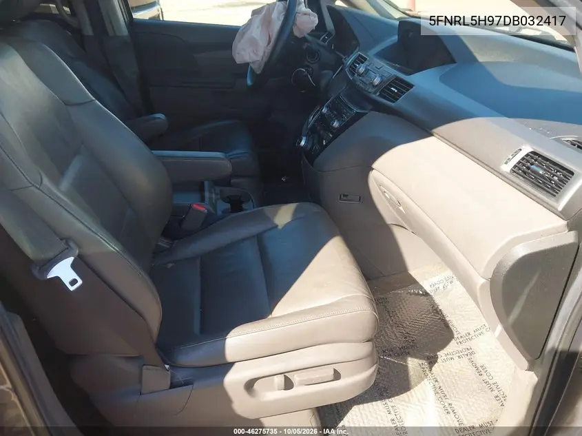 2013 HONDA ODYSSEY VIN 5FNRL5H97DB032417 — фото 5