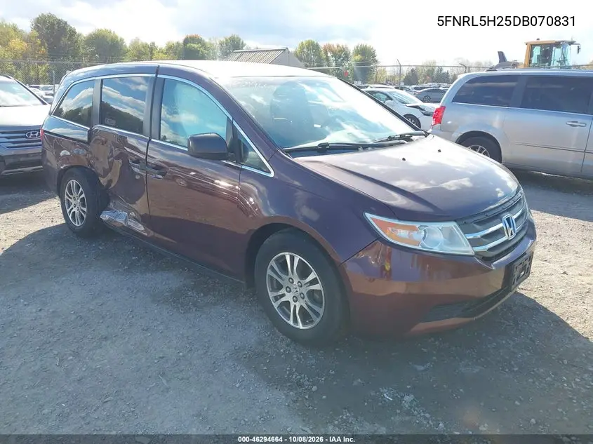 HONDA ODYSSEY 2013, VIN 5FNRL5H25DB070831
