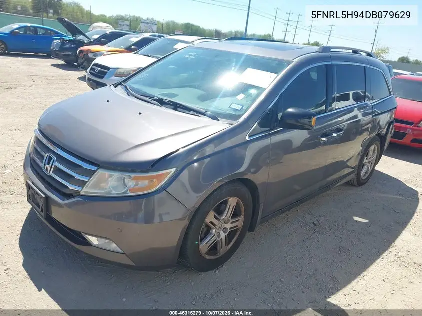 2013 HONDA ODYSSEY VIN 5FNRL5H94DB079629 — фото 2