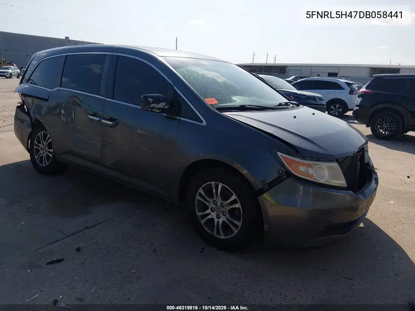 HONDA ODYSSEY 2013, VIN 5FNRL5H47DB058441