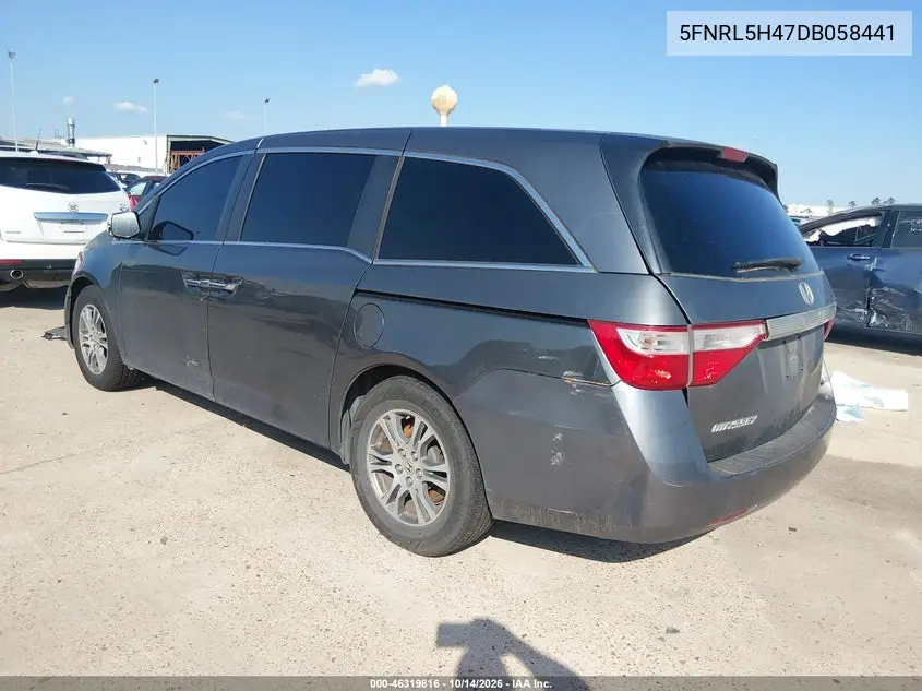 2013 HONDA ODYSSEY VIN 5FNRL5H47DB058441 — фото 3