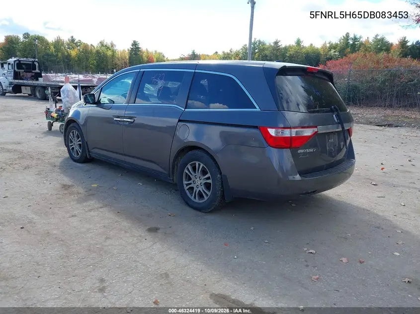 2013 HONDA ODYSSEY VIN 5FNRL5H65DB083453 — фото 3