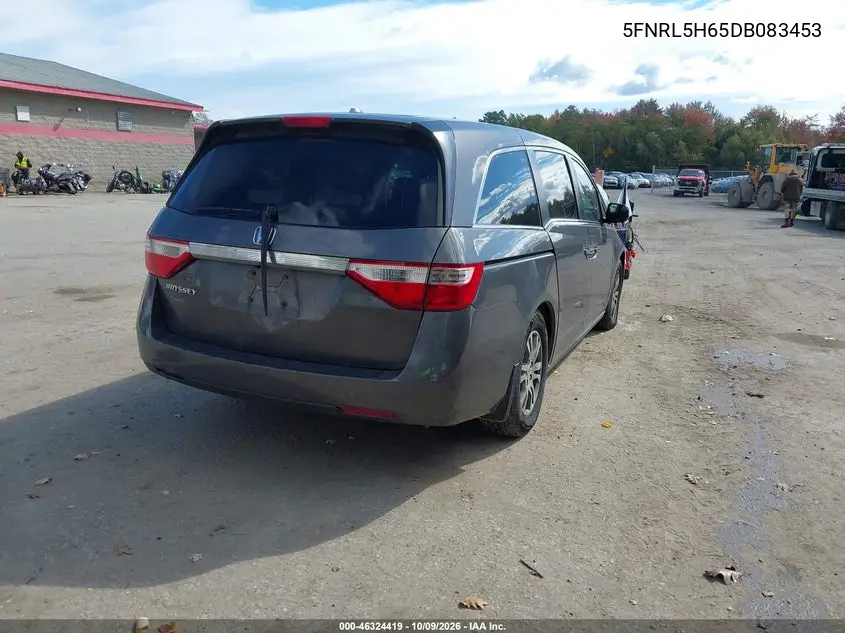 2013 HONDA ODYSSEY VIN 5FNRL5H65DB083453 — фото 4