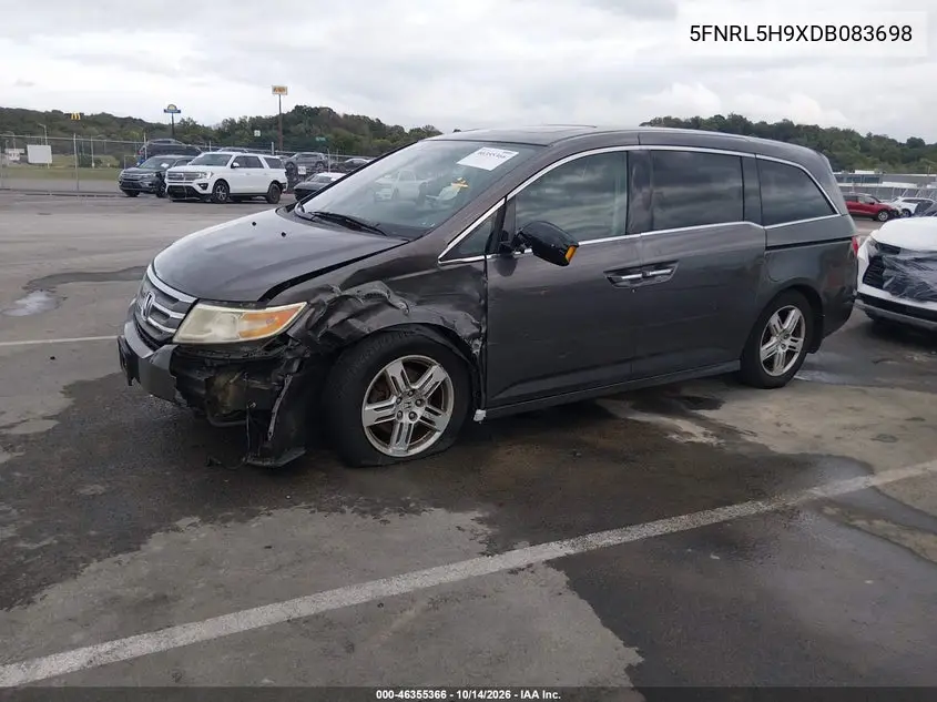 2013 HONDA ODYSSEY VIN 5FNRL5H9XDB083698 — фото 2