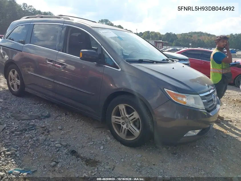 HONDA ODYSSEY 2013, VIN 5FNRL5H93DB046492