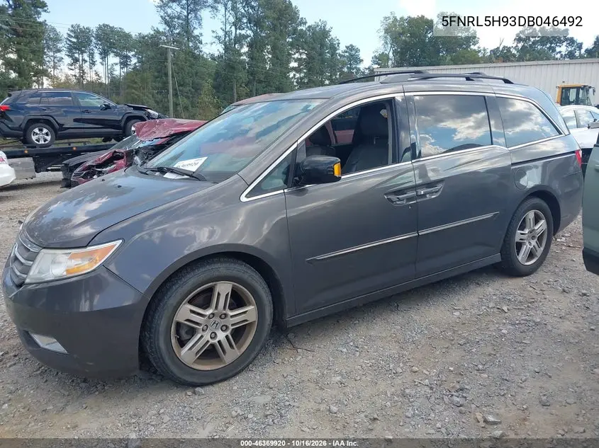 2013 HONDA ODYSSEY VIN 5FNRL5H93DB046492 — фото 2