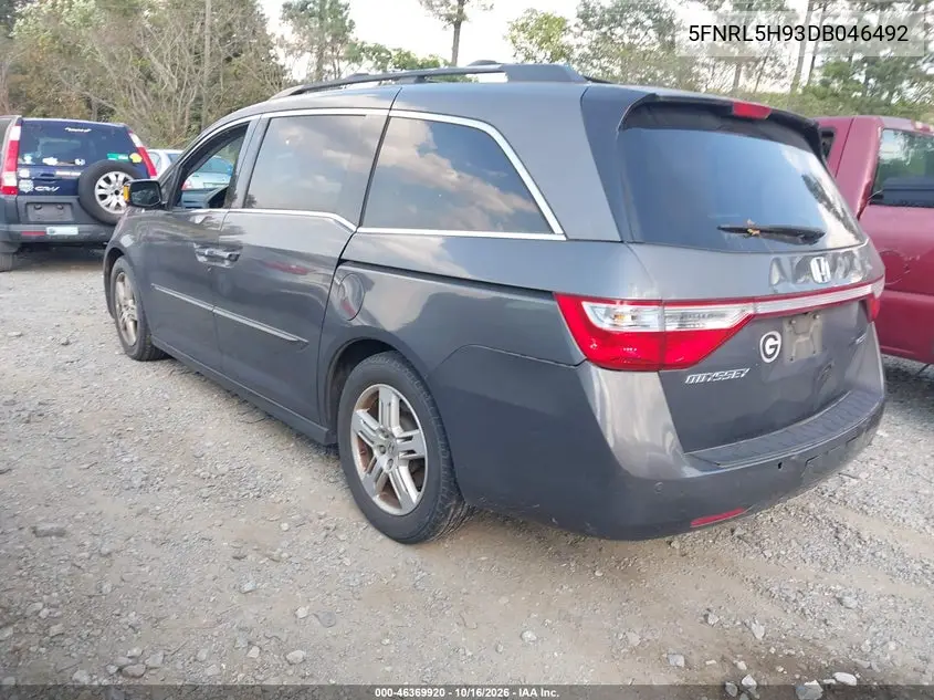 2013 HONDA ODYSSEY VIN 5FNRL5H93DB046492 — фото 3